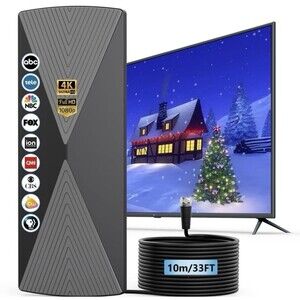 2025 TV Antenna,1200+ Miles Long Range TV Antenna - OPEN BOX